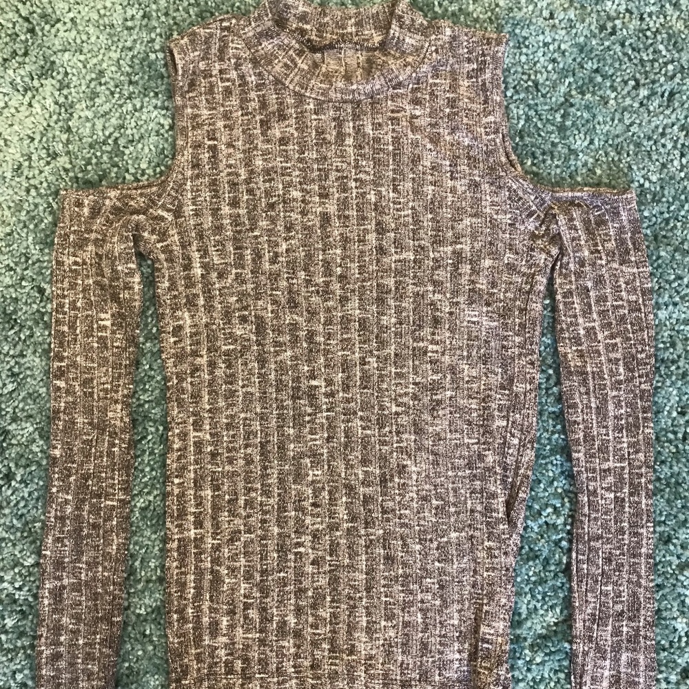 American Eagle Cut Out Shoulder Sweater